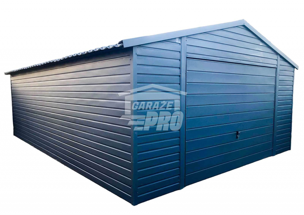 Garaż blaszany 5x7 Brama  Antracyt  Dach dwuspadowy GP103 Łódź - zdjęcie 1