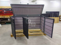 Zabudowa koszy na śmieci wiata obudowa 207x80x120 cm 3x240L TKD358 Malbork - zdjęcie 2
