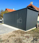 Garaż blaszany Schowek 6x3m Brama dwuskrzydłowa rynny dach spad ID765 Międzyrzecz - zdjęcie 6