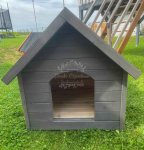 Buda dla psa Rozmiar "M" - Grafit - Dach dwuspadowy ID832 Lubartów - zdjęcie 2