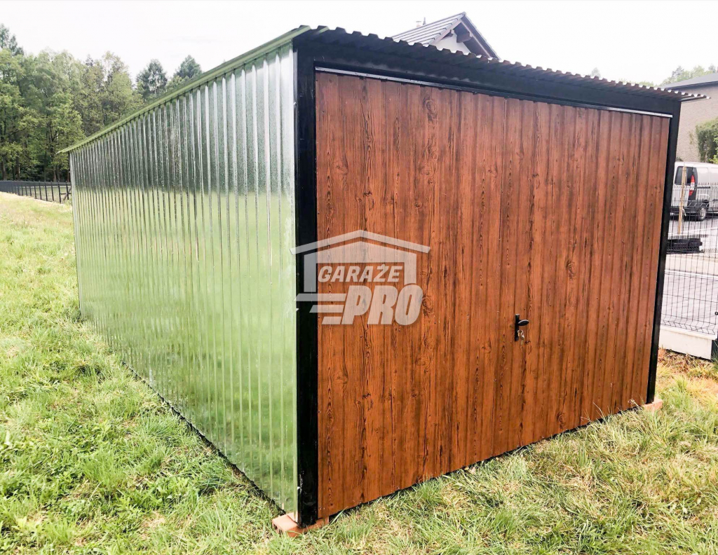 Garaż blaszany 3x5 Brama uchylna spad w tył GP104 Radom - zdjęcie 2