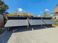 Garaż blaszany 9x5m  3x brama drewnopodobny dach spad w tył  ID990 Lidzbark Warmiński - zdjęcie 3