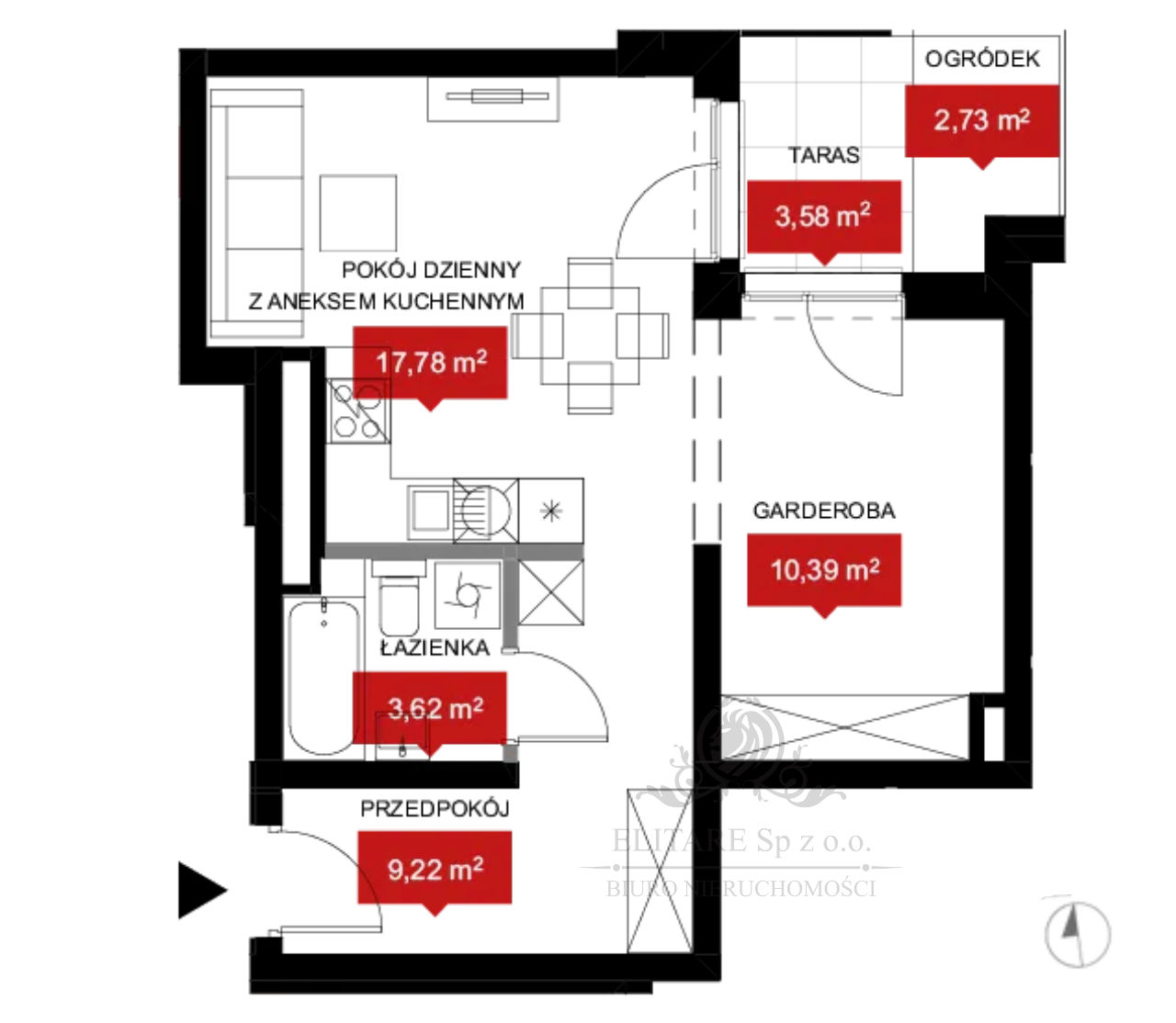 Mieszkanie 41,01m2 + ogórd i taras  widokiem na Odrę/Kleczków Wrocław - zdjęcie 4