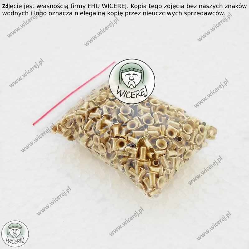 Przelotki do drutu miedziowane 500 sztuk Tulejki do ramek Przelotka Jaśliska - zdjęcie 1