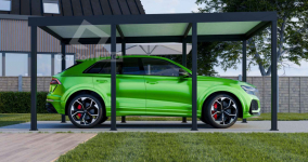 CarPort PREMIUM - wiata samochodowa 3x5 - antracyt  CP106 Gdańsk - zdjęcie 3