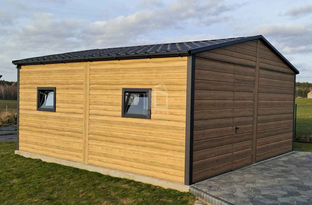 Garaż blaszany 6x5,8 2x Brama Okna PCV Drzwi Rynny Blachodach ID983 Chełm Górny - zdjęcie 8