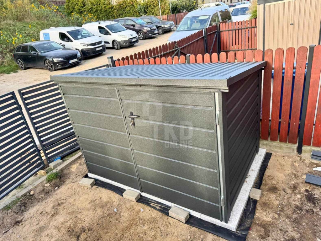 Box rowerowy – schowek Moto-Box 2×1,3m – antracyt TKD451 Zamość - zdjęcie 2