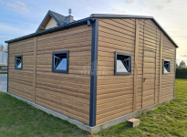 Garaż blaszany 6x5,8 2x Brama Okna PCV Drzwi Rynny Blachodach TS1066 Bydgoszcz - zdjęcie 3