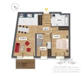 Apartamnet 3 pokojowy o pow 55,45m2 w nowej inwestycji na Krzyki Huby Wrocław - zdjęcie 2