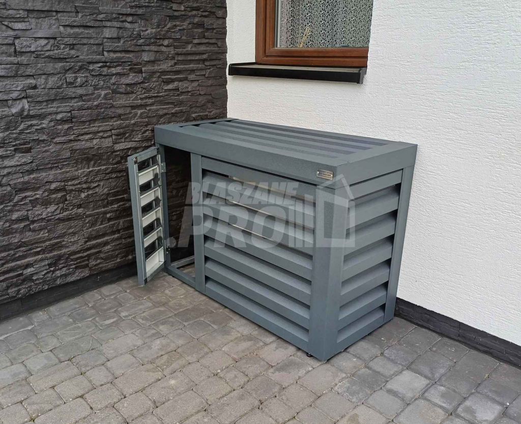 Osłona klimatyzatora - pompy ciepła 100x40x80 cm antracyt GP306 Bydgoszcz - zdjęcie 4