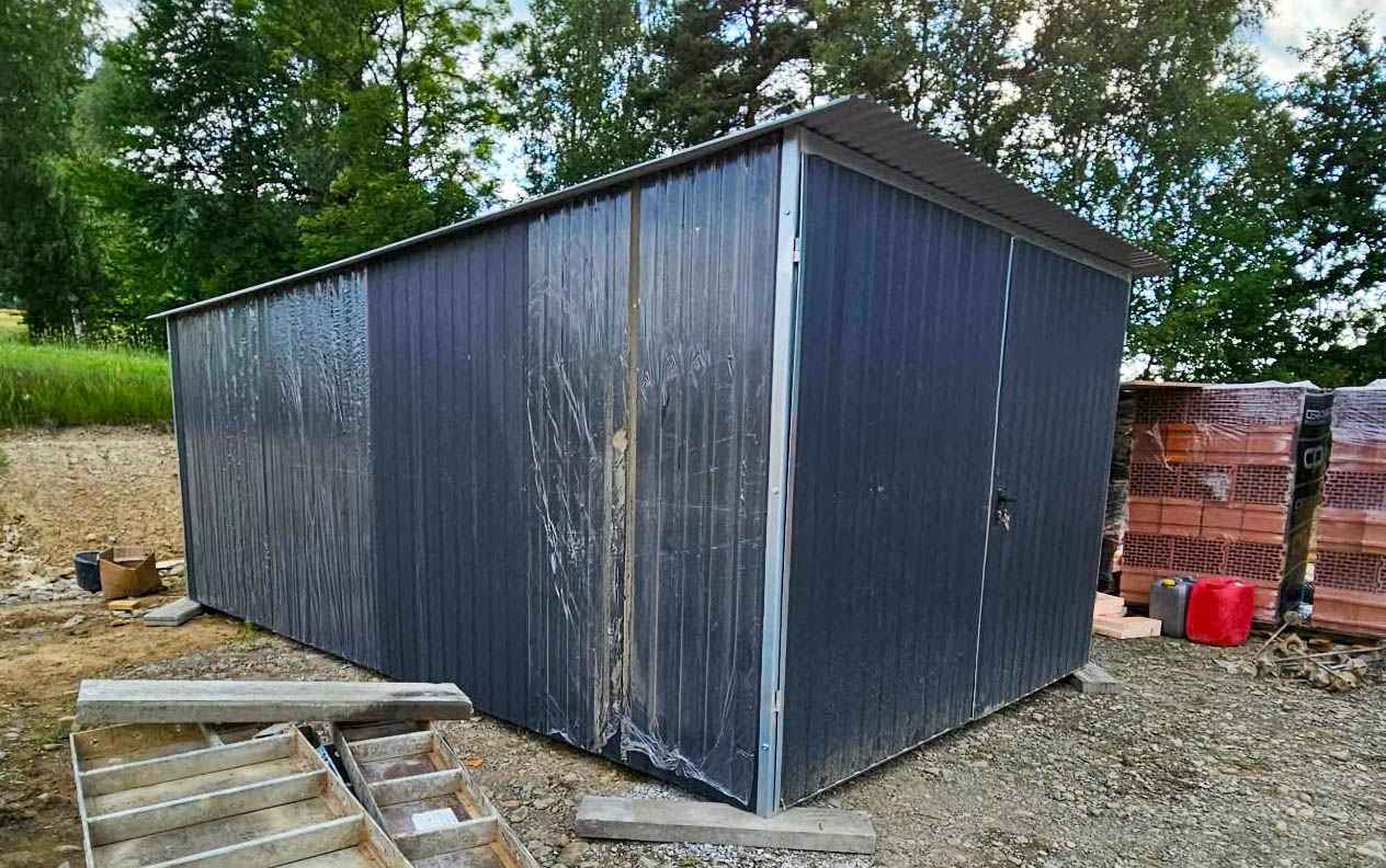 Garaż blaszany 3×5 m II klasa na budowę wolnostojący brama GB118 Rybnik - zdjęcie 3