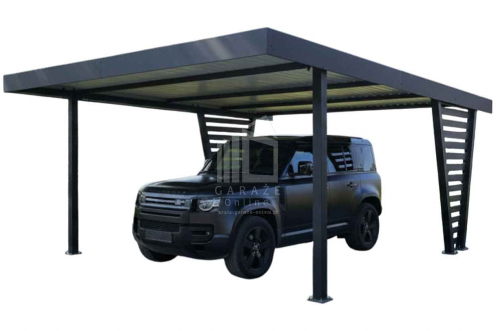 Carport V PREMIUM 4,5x5m Wypełnienie panelami Wiata samochodowa ID1186 Koszalin - zdjęcie 1