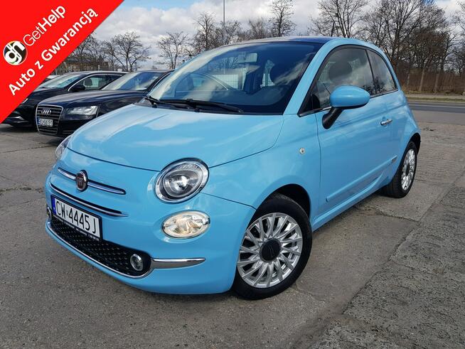 Fiat 500 1,2 Benzyna Klima Panorama Zarejestrowany Gwarancja Włocławek - zdjęcie 1