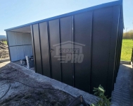 Schowek domek ogrodowy 2,3x3 m + wiata 3x3 m drzwi blacha dach GP746 Krynica-Zdrój - zdjęcie 3