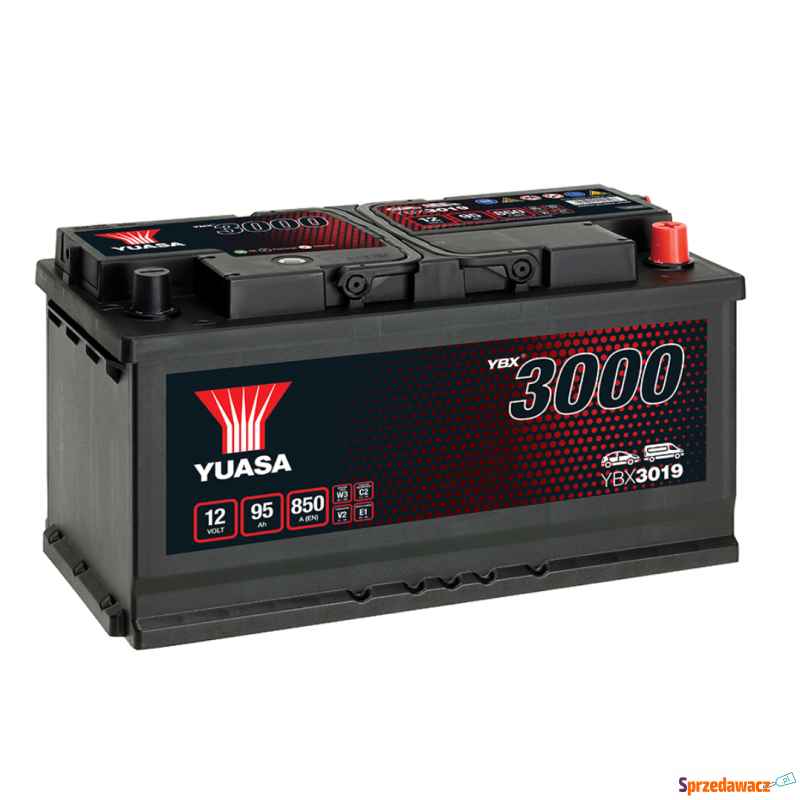 Akumulator Yuasa Standard 12V 95Ah 850A Prawy Plus Łomża - zdjęcie 1