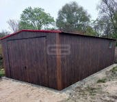 Garaż blaszany 4x8 Brama + okno + drzwi drewnopodobny Dach GB172 Giżycko - zdjęcie 6