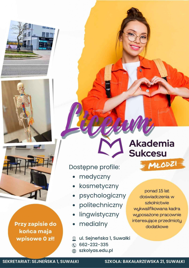 Liceum dla młodzieży - zapisy na wrzesień trwają! Suwałki - zdjęcie 1