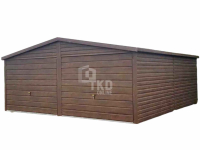 Garaż Blaszany 6x6 - 2x Brama  drewnopodobny  blachodachówka TKD149 Sopot - zdjęcie 1