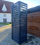 Osłona pompy ciepła 70x50x200 cm antracyt Zabudowa ID857 Czersk - zdjęcie 3