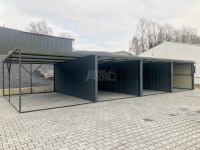 Garaż blaszany 9x6 + wiata 3x6 3x Brama uchylna spad w tył  GP162 Nowy Sącz - zdjęcie 4
