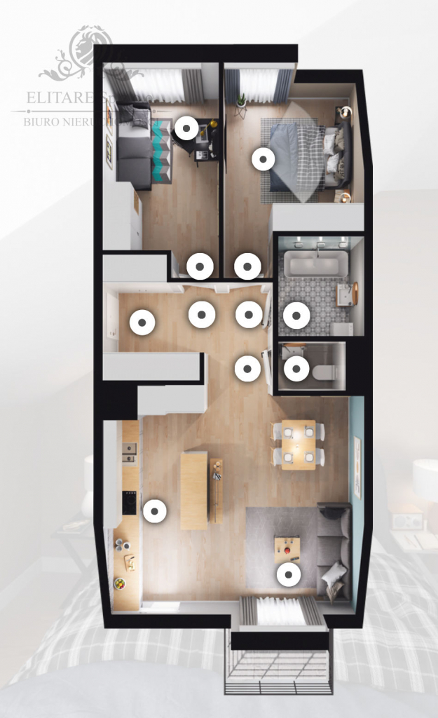 Mieszkanie 3pok, 63,11m2 z balkonem, przestrzałowe/ Brochów, Wrocław Wrocław - zdjęcie 8