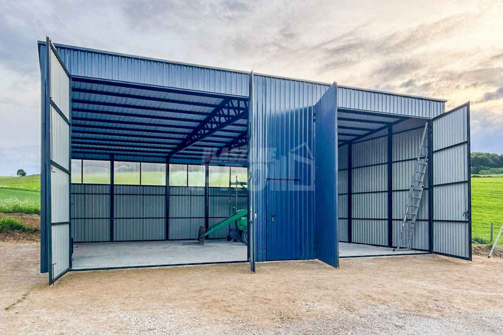 Hala - Garaż Blaszany 12x6m - 2x Bramy dwuskrzydłowe - Drzwi GP417 Rybnik - zdjęcie 6