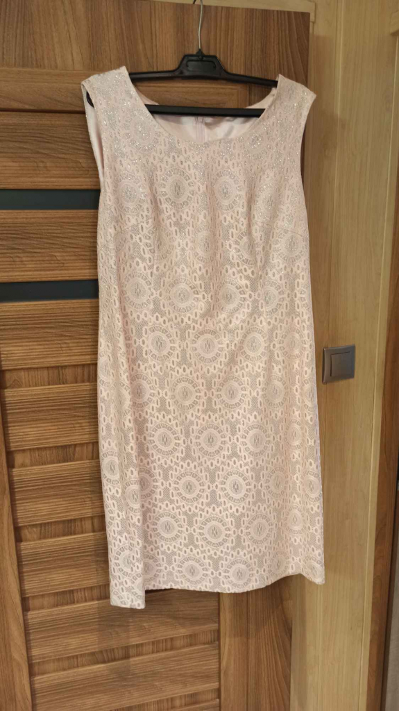 Elegancka sukienka wizytowa z narzutką Praga-Południe - zdjęcie 2