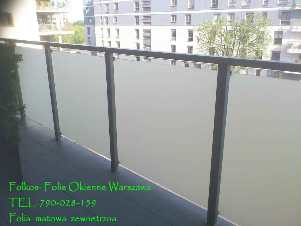 Oklejanie balkonów Warszawa Odolany Kasprzaka  okolice Folie na BALKON Bielany - zdjęcie 6