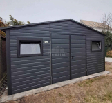 Schowek domek ogrodowy 4,5x3m Brama dwuskrzydłowa 2x okno dach TS1058 Nowogard - zdjęcie 4