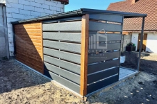 Domek ogrodowy 3x3 m + wiata 2x3 drzwi okno rynna dach ID1279 Leszno - zdjęcie 4