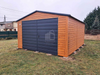 Garaż blaszany 4x5m - brama dwuskrzydłowa okno dach dwuspadowy ID981 Łańcut - zdjęcie 4