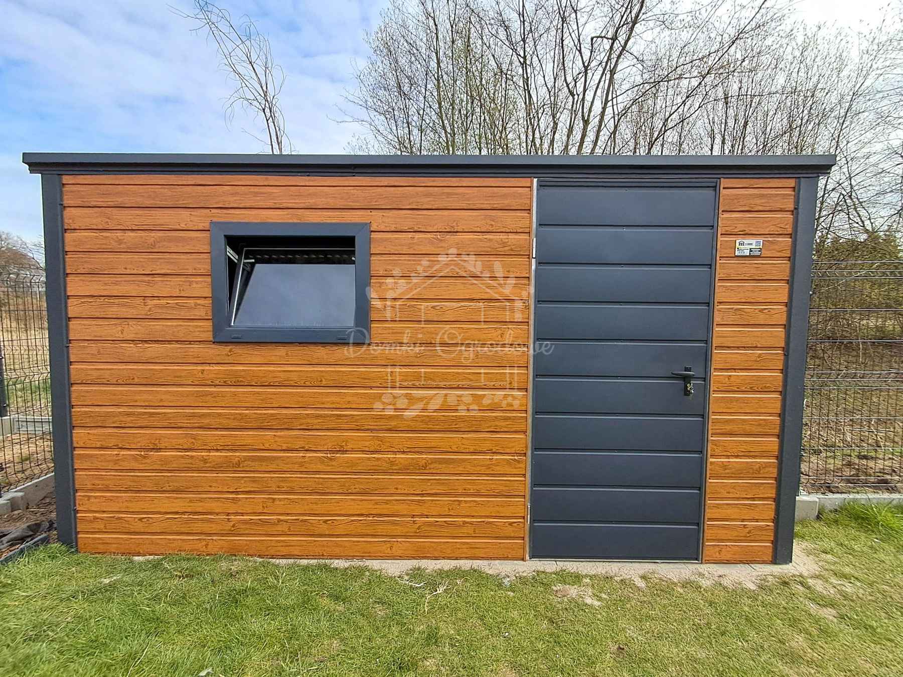 Schowek - domek ogrodowy 4x2m   drewnopodobny - dach spad w tył ID1021 Koszalin - zdjęcie 3