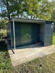 Schowek - Wiata - Domek ogrodowy 2,5x4m + wiata 1,5m drzwi  NB391 Kościerzyna - zdjęcie 5