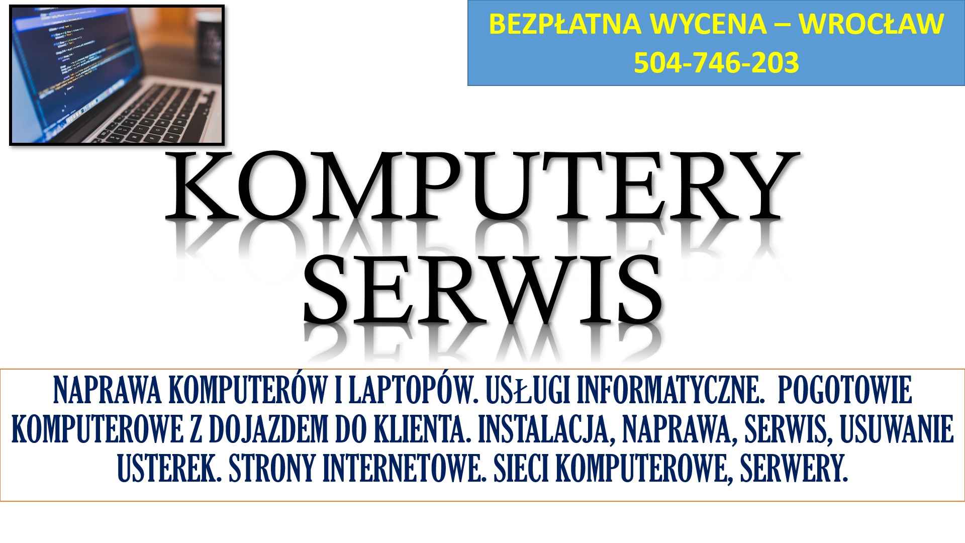 Naprawa komputerów i laptopów, cennik. Tel. 504-746-203. Wrocław. Psie Pole - zdjęcie 2