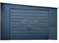 Garaż Blaszany 4,5X8M Brama Uchylna  Dach Spad W Bok ST215