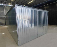 Garaż blaszany 3x5m - brama dwuskrzydłowa dach spad w tył TKD386 Łuków - zdjęcie 2