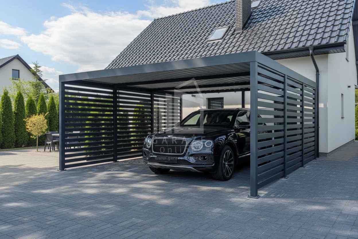 CarPort PREMIUM - wiata samochodowa 6x5 dodatkowa zabudowa ID1177 Konin - zdjęcie 2