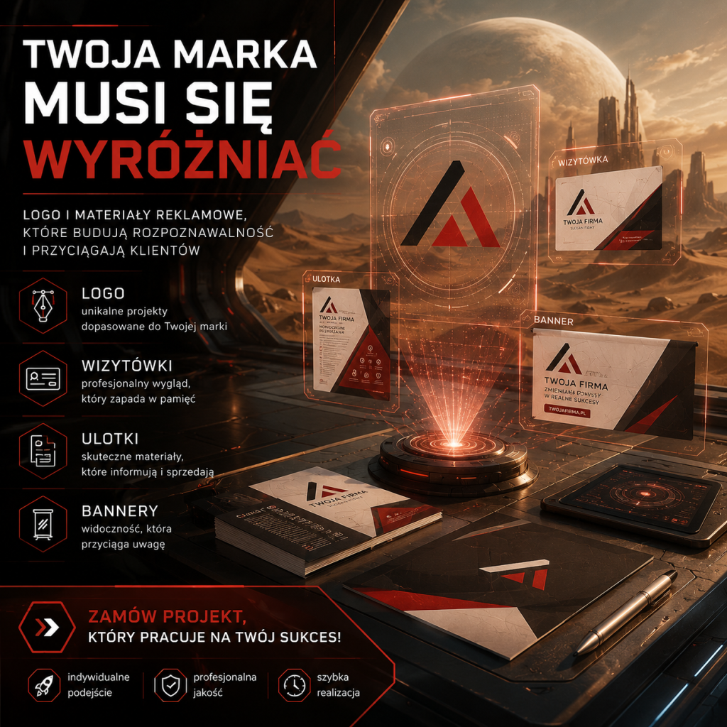 Logo i materiały reklamowe dla Twojej firmy Chojnice - zdjęcie 1