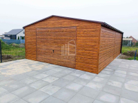 Garaż blaszany 6x6m - Brama uchylna drzwi 2x okno rynny dwuspad ID810 Oświęcim - zdjęcie 6