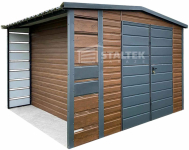 Schowek domek ogrodowy 2x3 wiata  Brama blachodachówka dach ST102