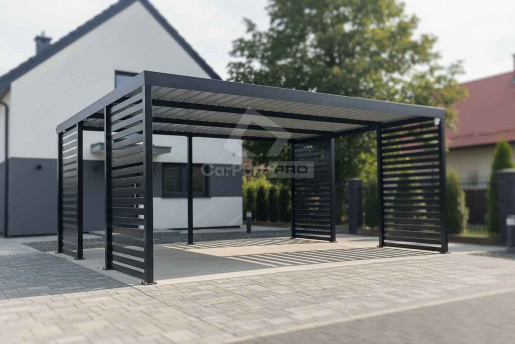 CarPort PREMIUM - wiata samochodowa 6x5,5 dodatkowa zabudowa CP173 Kościerzyna - zdjęcie 2