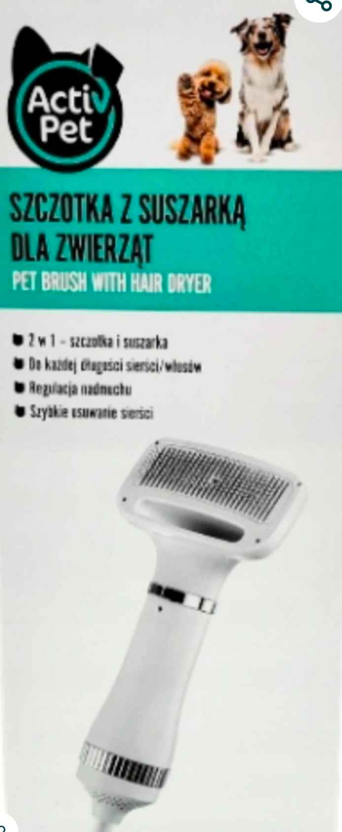 ActivPet Szczotka z suszarką dla zwierząt 2 w 1 Rzeszów - zdjęcie 2