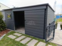 Schowek - domek ogrodowy 5,5x2,5m drzwi przesuwne okno  dach TS1167 Augustów - zdjęcie 7