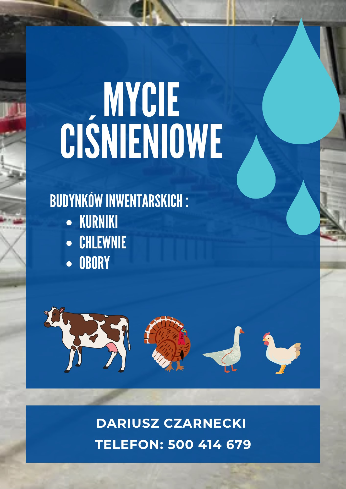 Mycie budynków inwentarskich. Mycie kurników,  Mycie ferm Międzyrzec Podlaski - zdjęcie 1