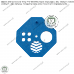 Zasuwka do Ula kwadrat, Zamknięcie wylotka okrągłego, średnica 5cm