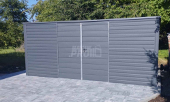 Domek ogrodowy - schowek 6x3 Brama  antracyt Dach spad w tył  GP204 Kielce - zdjęcie 7