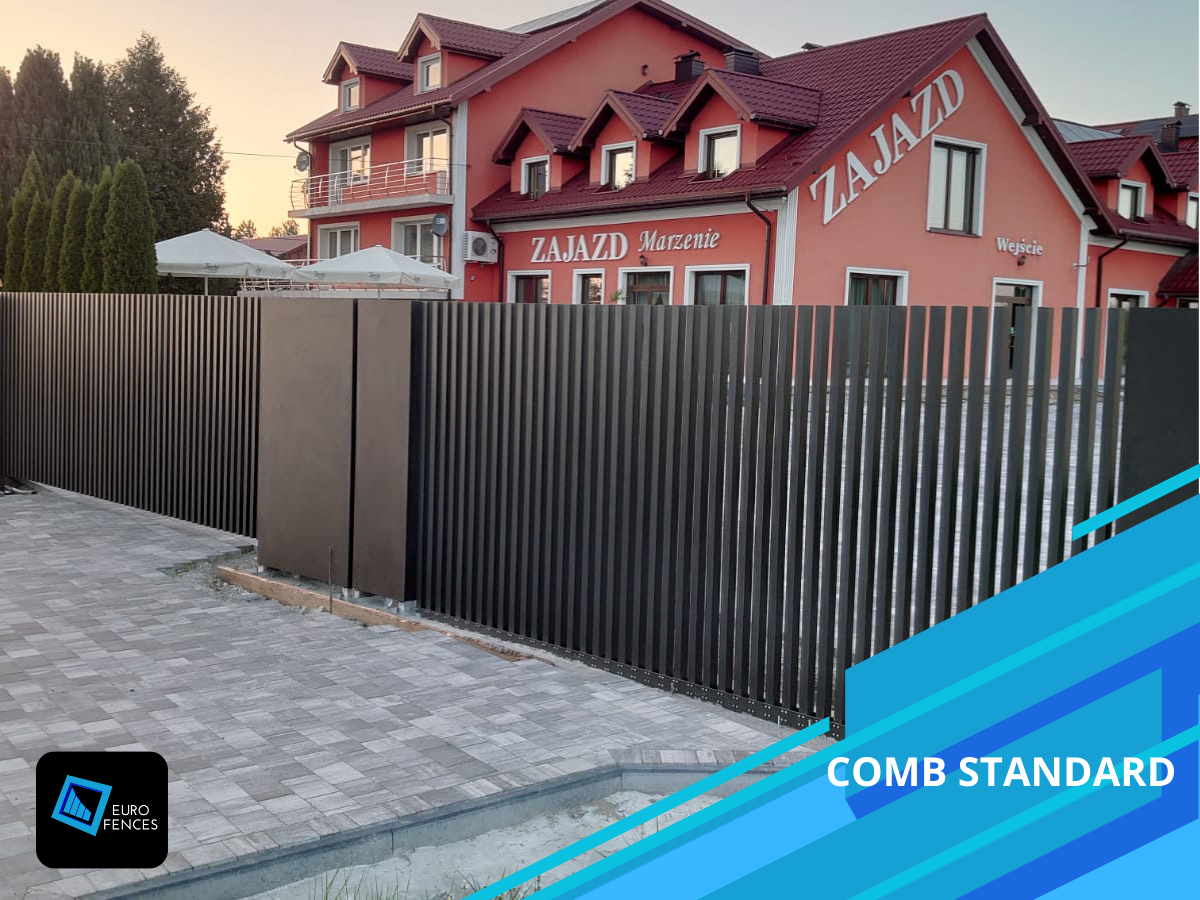 Ogrodzenie aluminiowe, Brama przesuwna / dwuskrzydłowa, Euro Fences Gorlice - zdjęcie 4