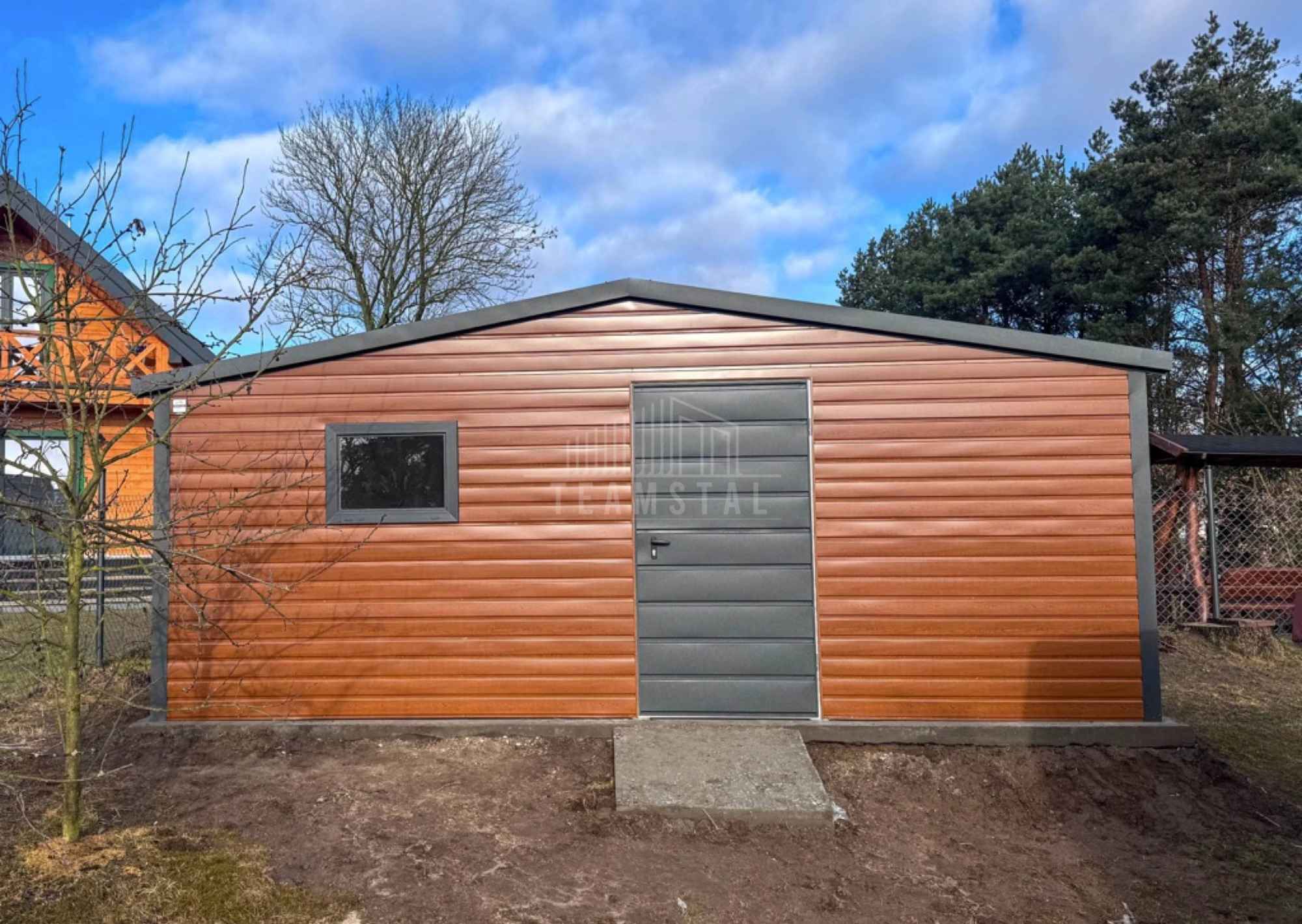 Schowek - domek ogrodowy 6x4,5m - drzwi okno rynny dach rynny TS1159 Zamość - zdjęcie 2