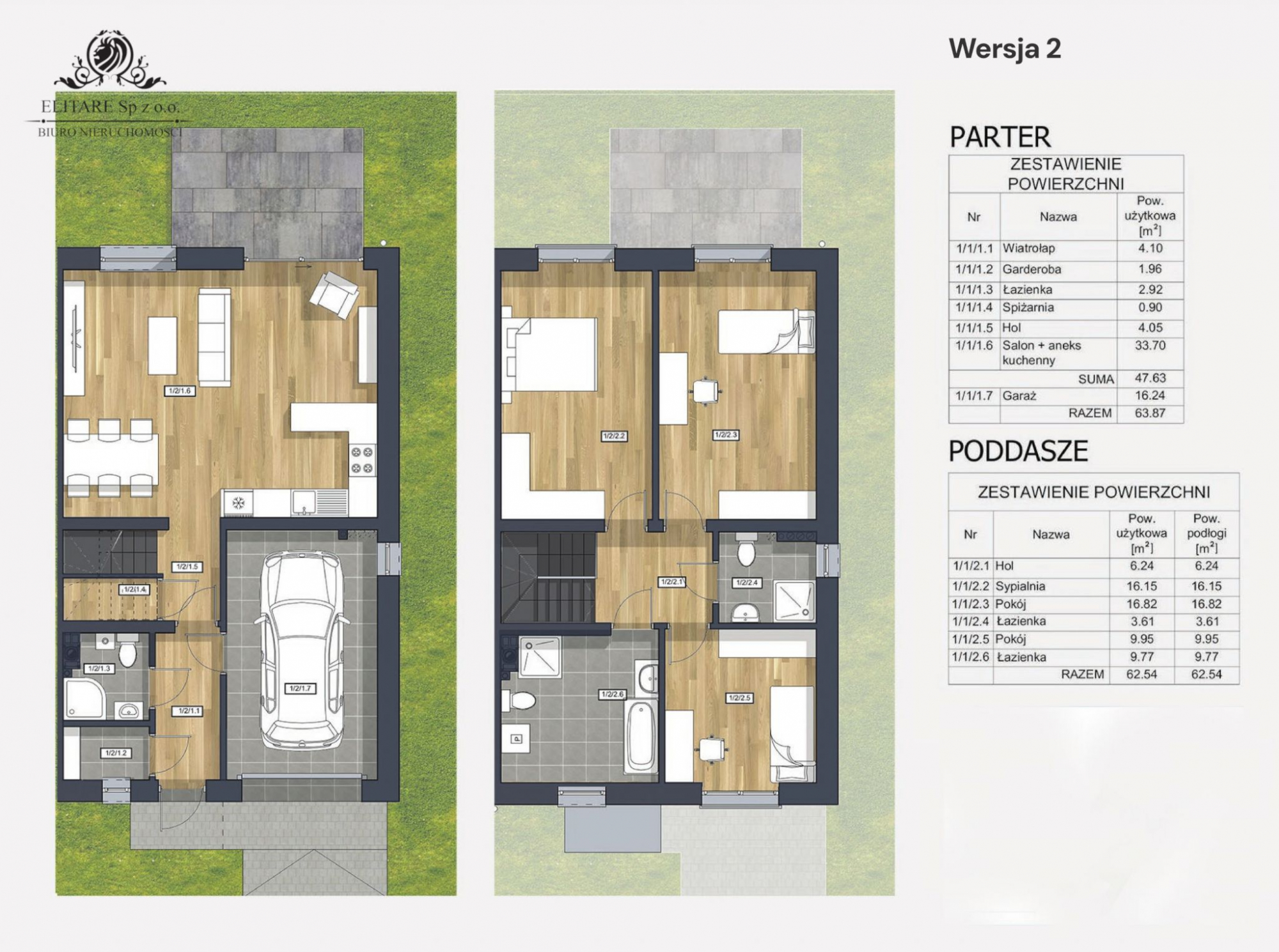 Dom o pow. 109,85m2 + garaż16,24m2, pompa ciepła/ Miłoszyce, Jelcz Miłoszyce - zdjęcie 6