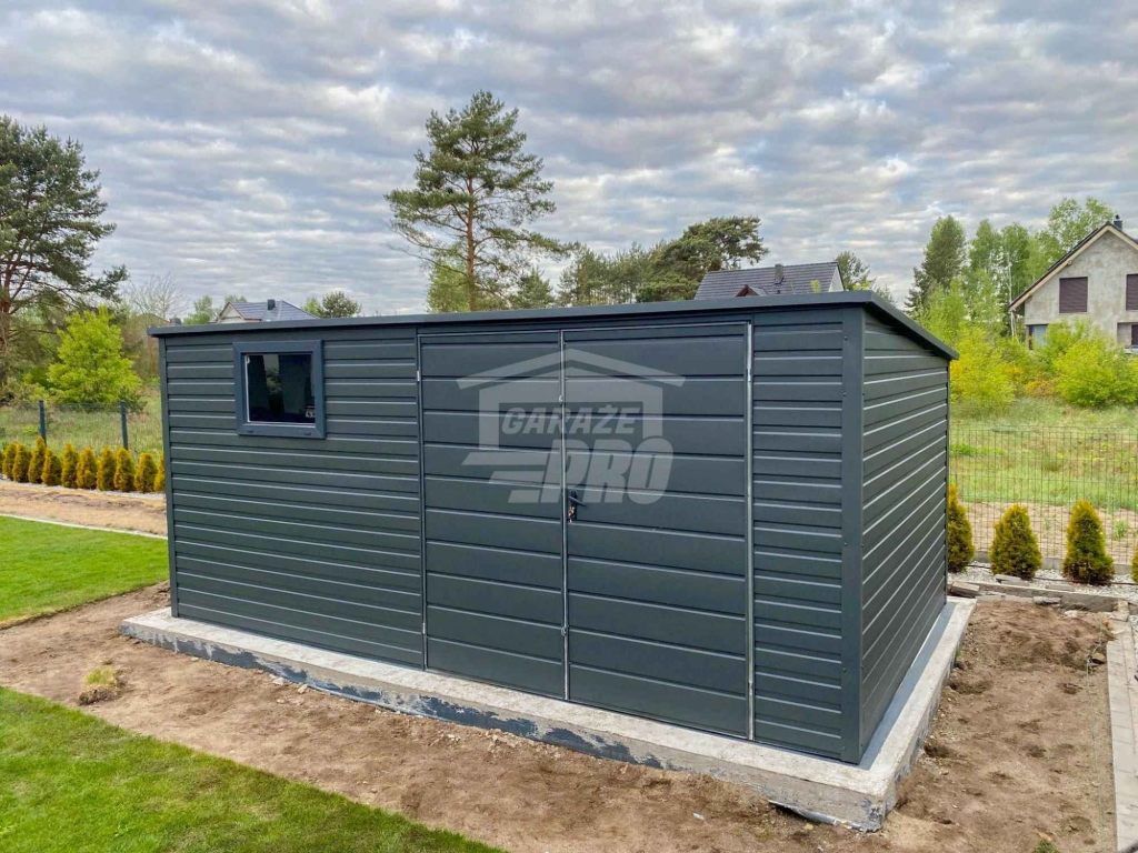 Schowek - Domek Ogrodowy 4,5x3m -  Drzwi  okno  dach GP660 Sieradz - zdjęcie 3